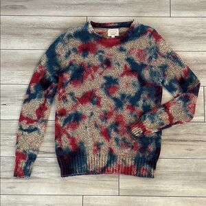 RVCA Alex Knost tie dye knitted sweater size medium  men's